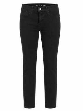 Gap Kids Black Denim Slim Fit Jeans Size 16